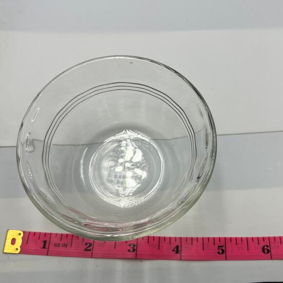 Corning Pyrex VTG Style 463 Scalloped 175 ml Clear Glass Custard Cups Lot of 2 - Picture 4 of 5